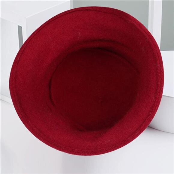 Women Beret Hat French Vintage Floral Wool Dress Cloche Classic Winter Hat main image 8